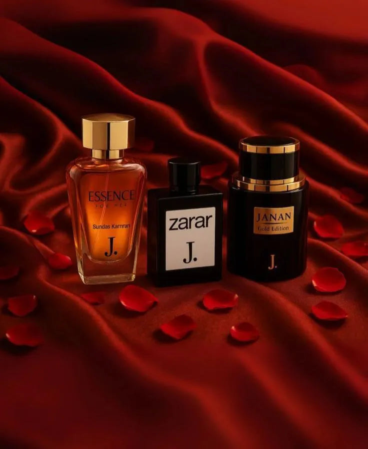 Janan Zarar Essence Perfume Set 3pcs Unisex Citrus Long Lasting