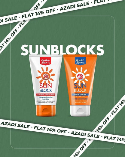 Golden Pearl Sun Block SPF 60 for All Skin Types