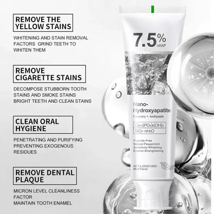 7.5% Nano Hydroxyapatite Teeth Whitening Toothpaste 120GM