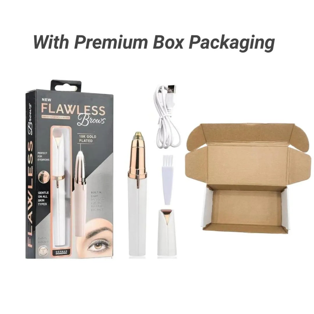 Rechargeable Eyebrow Trimmer with Box Packaging