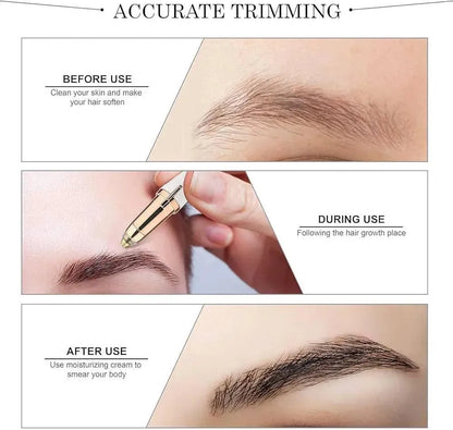 Rechargeable Eyebrow Trimmer with Box Packaging