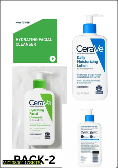 Hydrating Facial Cleanser & Moisturizer Pack for All Skin Types