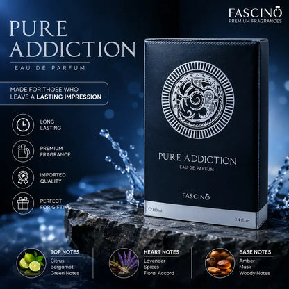 PURE ADDICTION premium men's perfume, 100ml